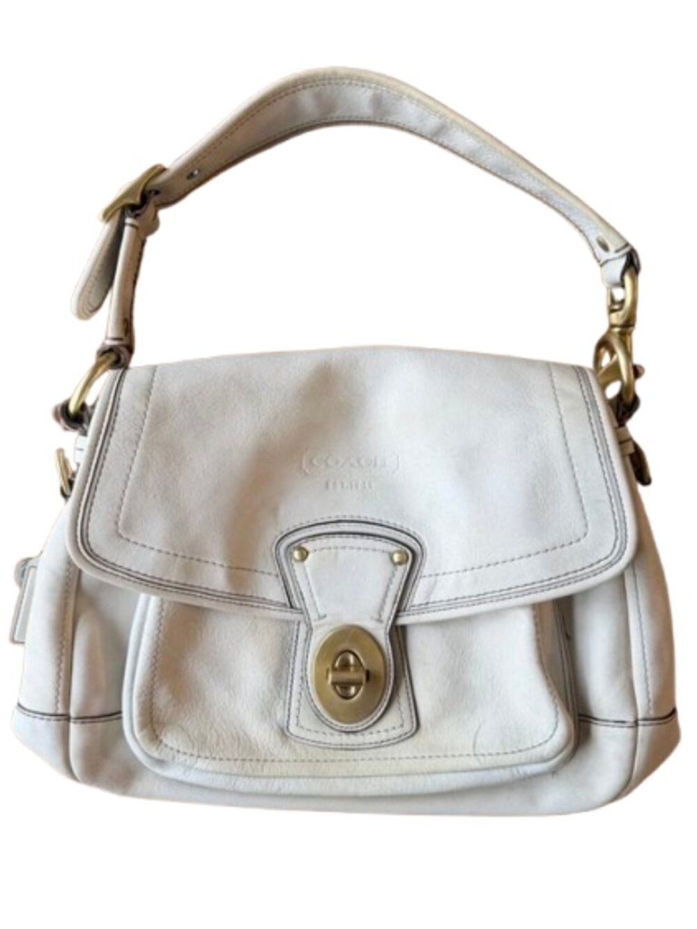 Coach Legacy Ali 65th Anniversary Limited Edition Shoulder Bag Bone White 10329
